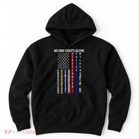 No One Fight Alone USA Flag Hoodie thumb 0