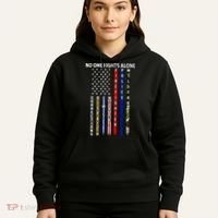 No One Fight Alone USA Flag Hoodie thumb 5