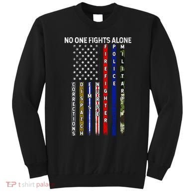 No One Fight Alone USA Flag Sweatshirt
