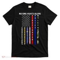 No One Fight Alone USA Flag T-Shirt thumb 0