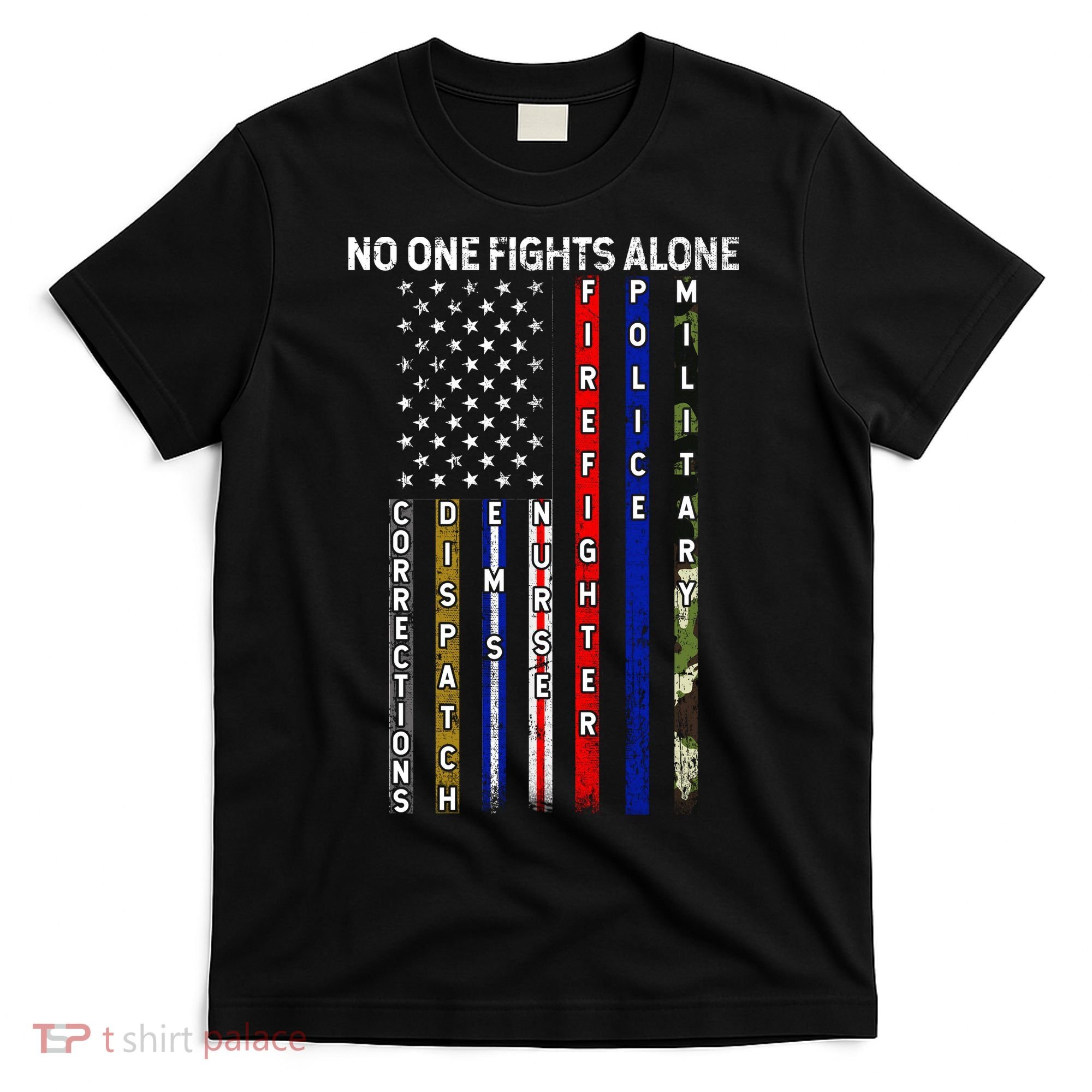 No One Fight Alone USA Flag T-Shirt