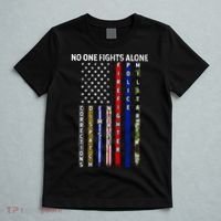 No One Fight Alone USA Flag T-Shirt thumb 5