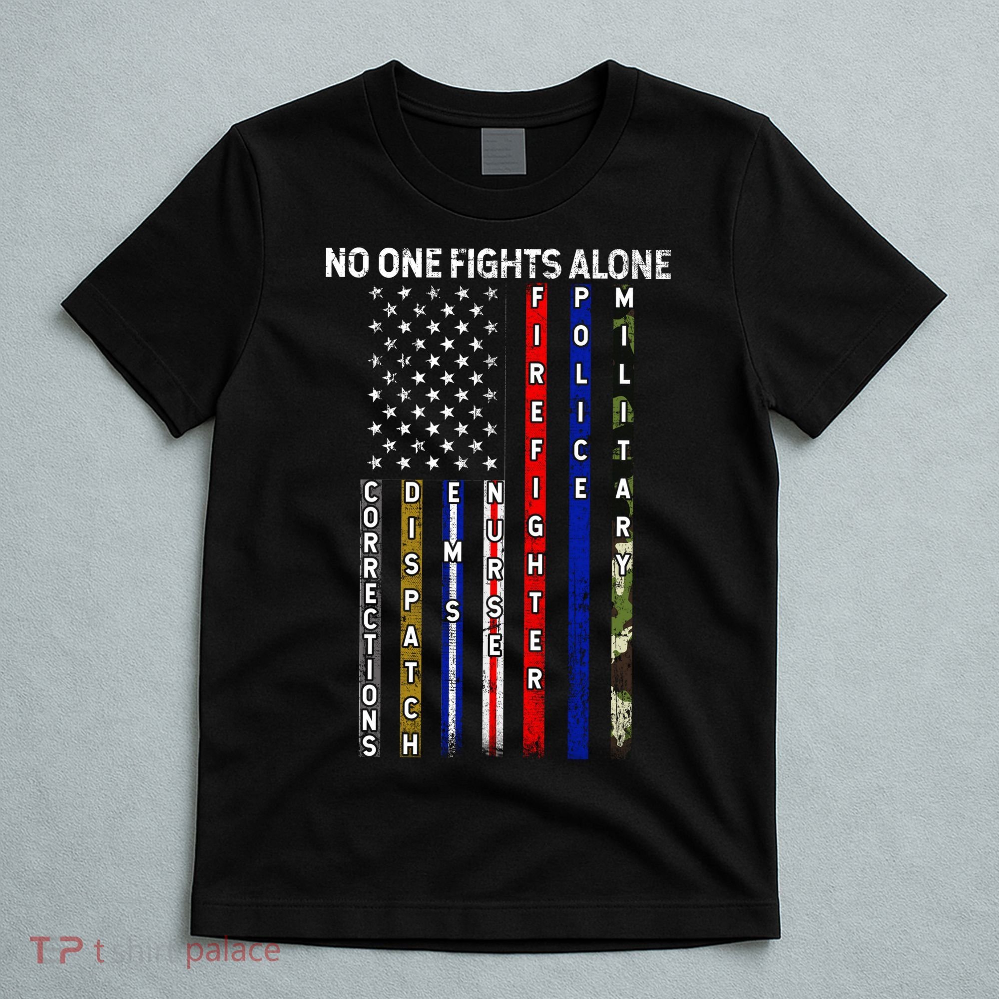 No One Fight Alone USA Flag T-Shirt