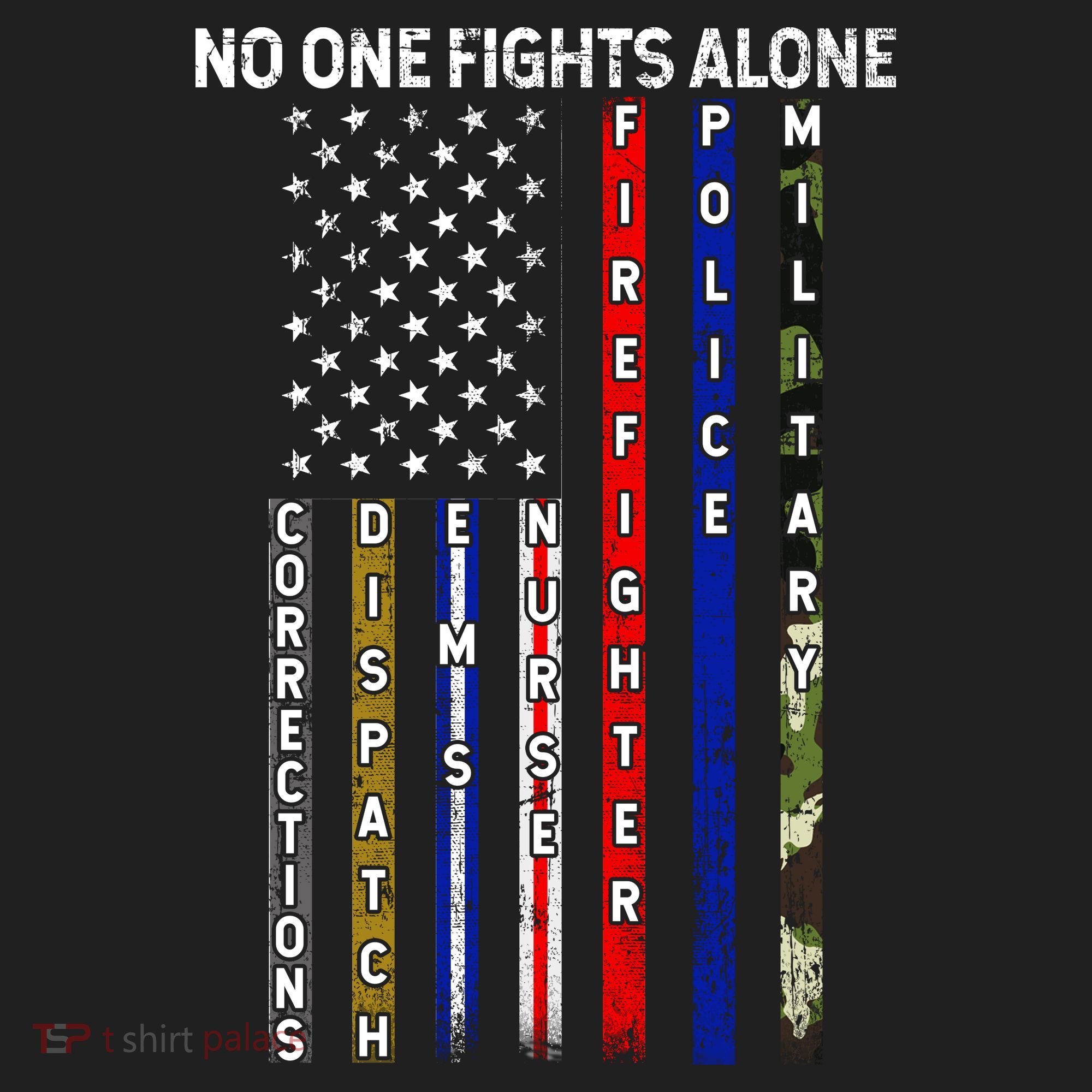 No One Fight Alone USA Flag Beanie