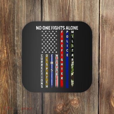 No One Fight Alone USA Flag Coaster