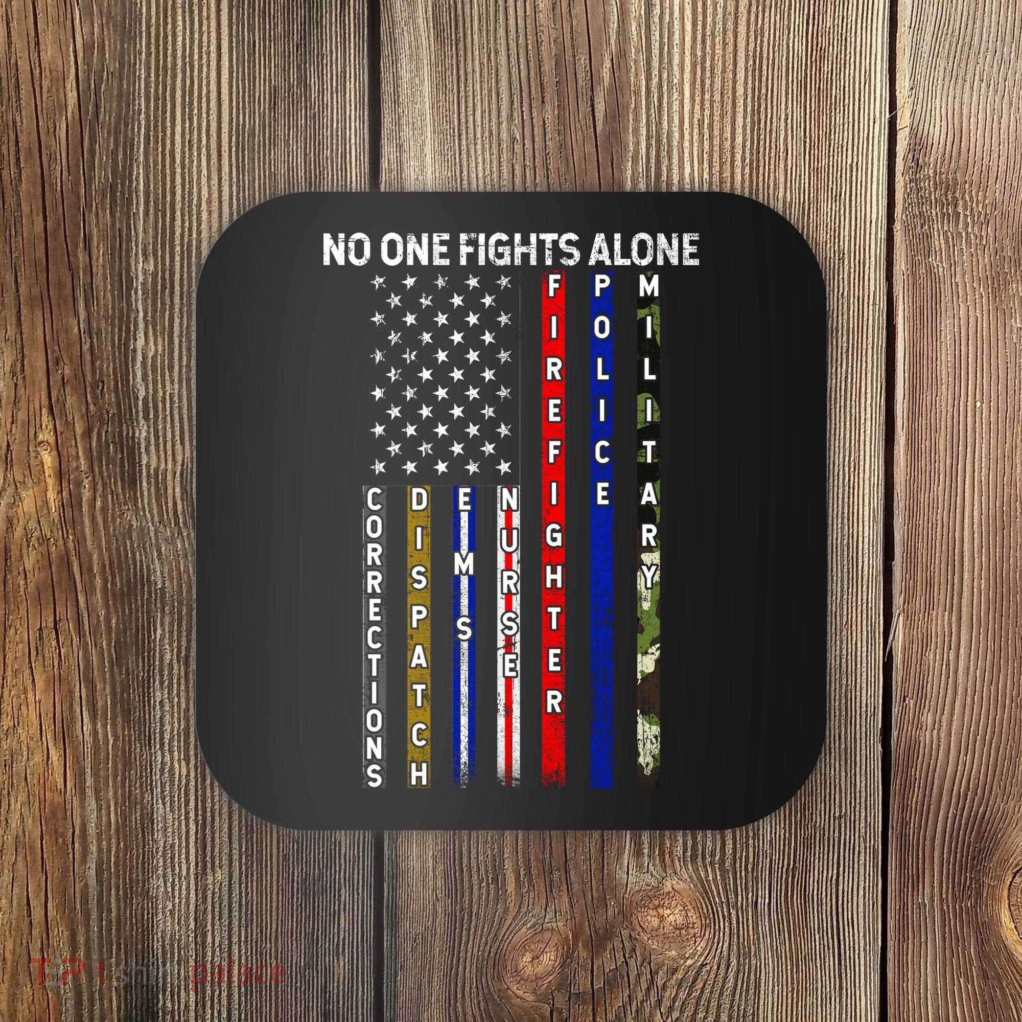 No One Fight Alone USA Flag Coaster
