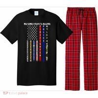 No One Fight Alone USA Flag Pajama Set thumb 0
