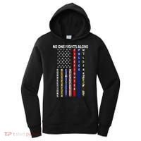 No One Fight Alone USA Flag Women's Hoodie thumb 0