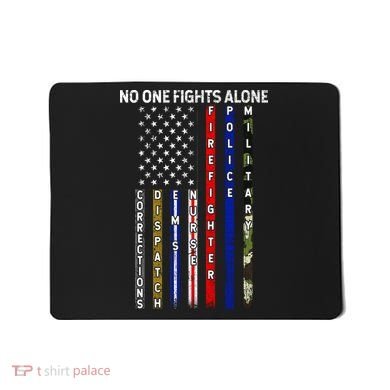 No One Fight Alone USA Flag Mousepad