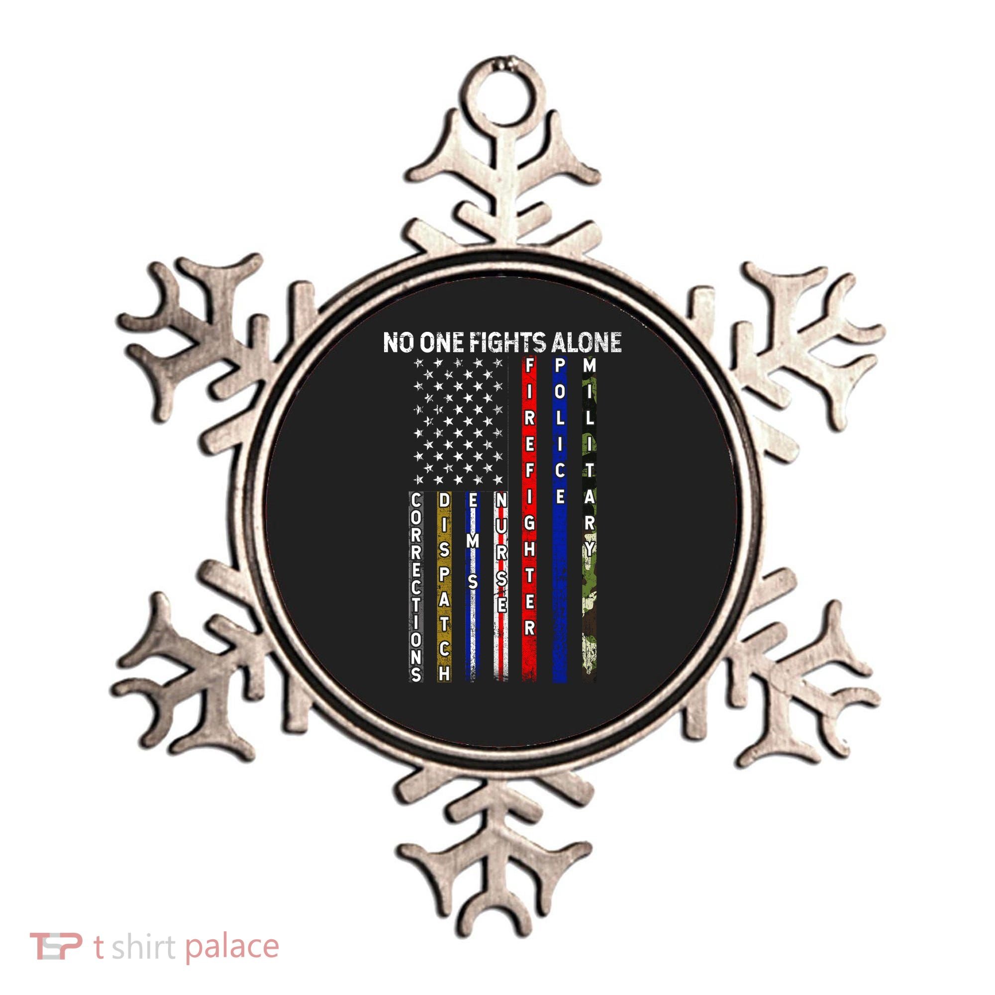 No One Fight Alone USA Flag Ornament