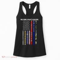 No One Fight Alone USA Flag Women's Tank Top thumb 0