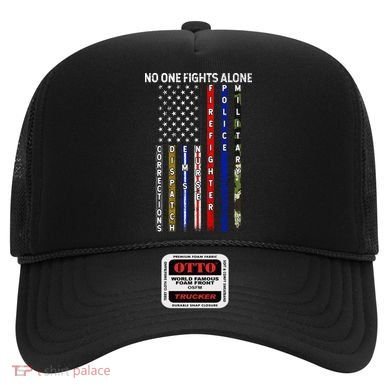 No One Fight Alone USA Flag Hat