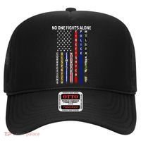 No One Fight Alone USA Flag Hat thumb 0