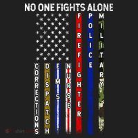No One Fight Alone USA Flag Hat thumb 2