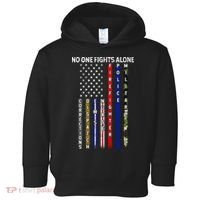 No One Fight Alone USA Flag Toddler Hoodie thumb 0