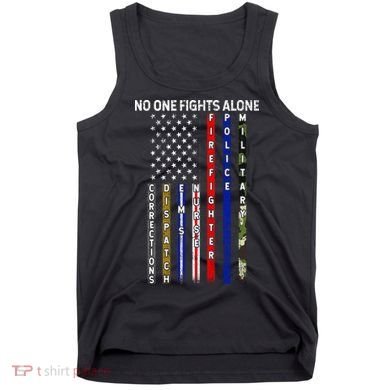 No One Fight Alone USA Flag Tank Top