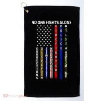 No One Fight Alone USA Flag Golf Towel thumb 0