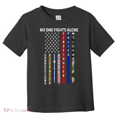 No One Fight Alone USA Flag Toddler T-Shirt
