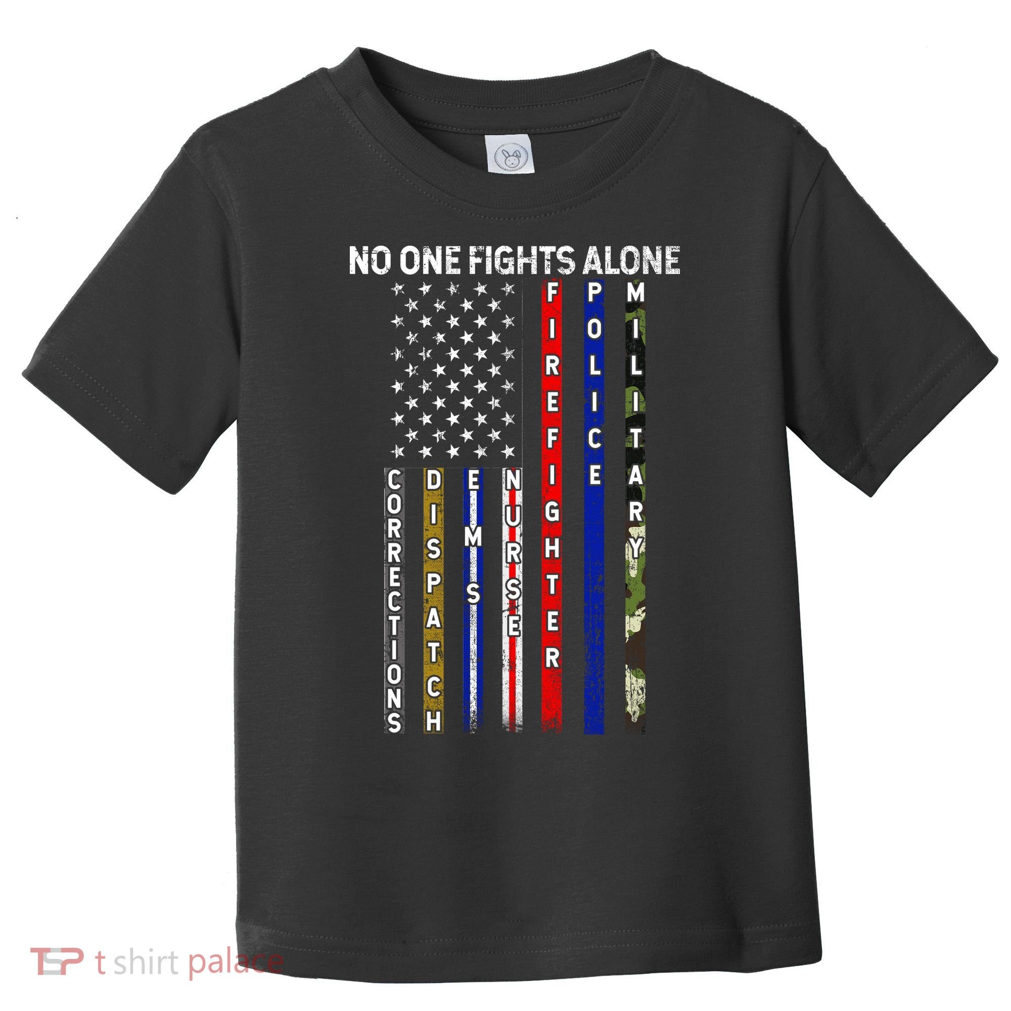 No One Fight Alone USA Flag Toddler T-Shirt