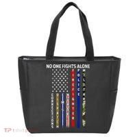No One Fight Alone USA Flag Tote Bag thumb 0