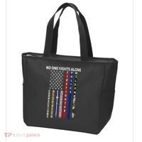 No One Fight Alone USA Flag Tote Bag thumb 3