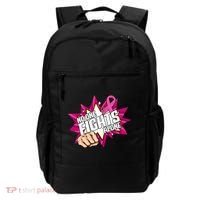 No One Fights Alone Breast Cancer Awareness Backpack thumb 0