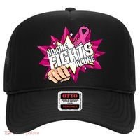No One Fights Alone Breast Cancer Awareness Hat thumb 0