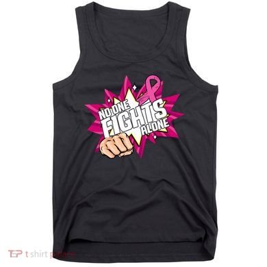No One Fights Alone Breast Cancer Awareness Tank Top