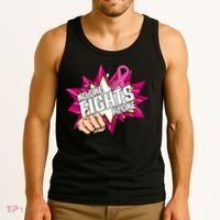 No One Fights Alone Breast Cancer Awareness Tank Top thumb 3