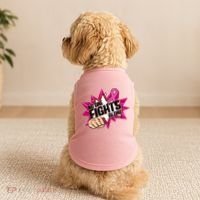 No One Fights Alone Breast Cancer Awareness Doggie Tank thumb 2
