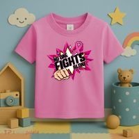 No One Fights Alone Breast Cancer Awareness Toddler T-Shirt thumb 3