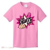 No One Fights Alone Breast Cancer Awareness Kids T-Shirt thumb 0