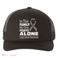 No One Fights Alone Lung Cancer Awareness Yupoong Adult 5-Panel Trucker Hat thumb 0