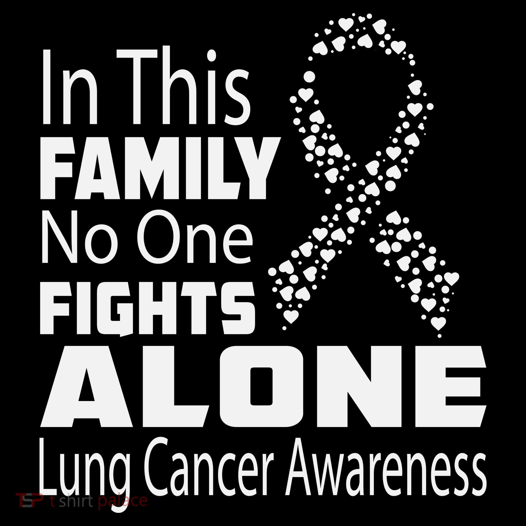 No One Fights Alone Lung Cancer Awareness Women's Hoodie