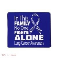 No One Fights Alone Lung Cancer Awareness Mousepad thumb 0