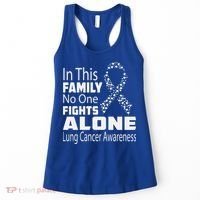 No One Fights Alone Lung Cancer Awareness Women's Tank Top thumb 0