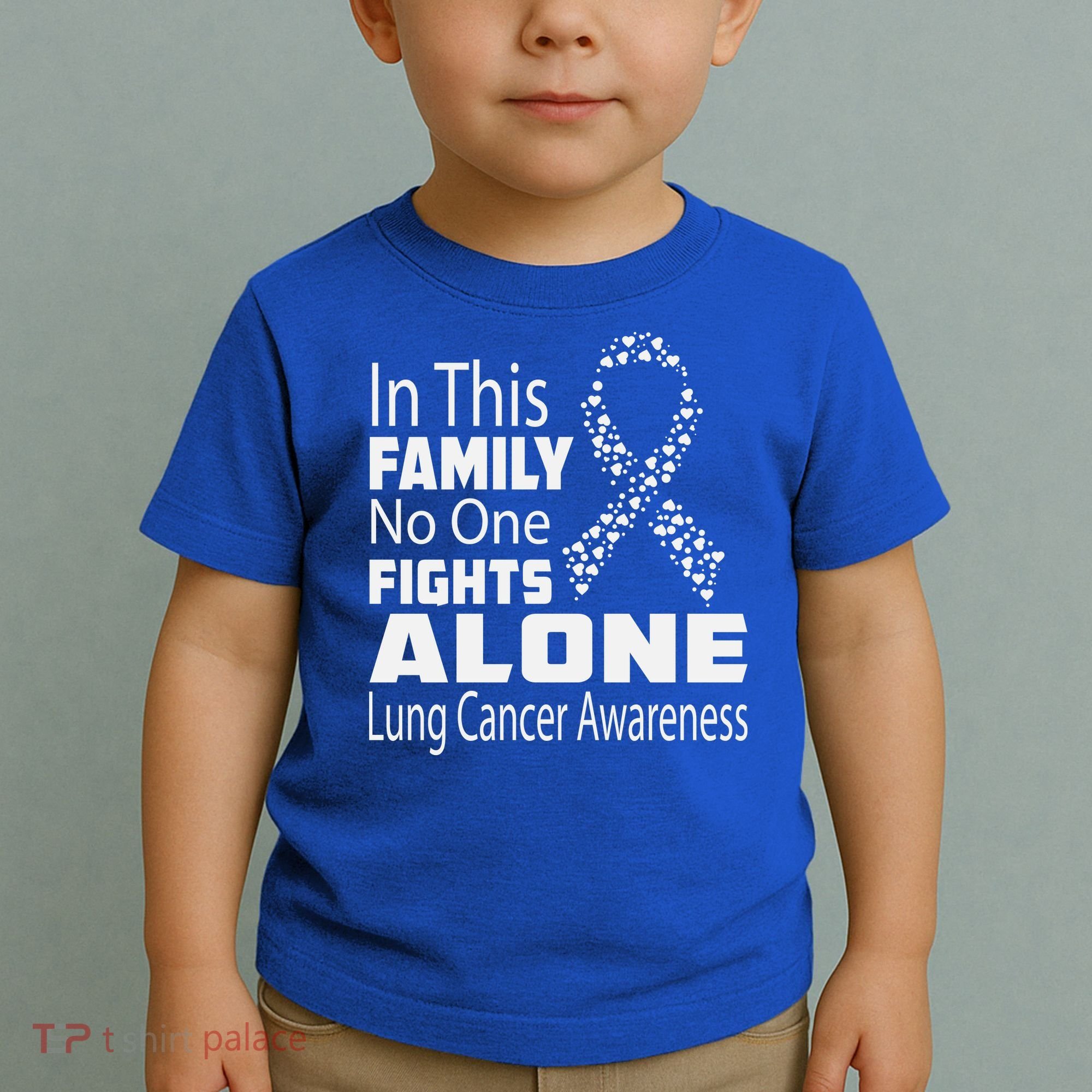 No One Fights Alone Lung Cancer Awareness Toddler T-Shirt