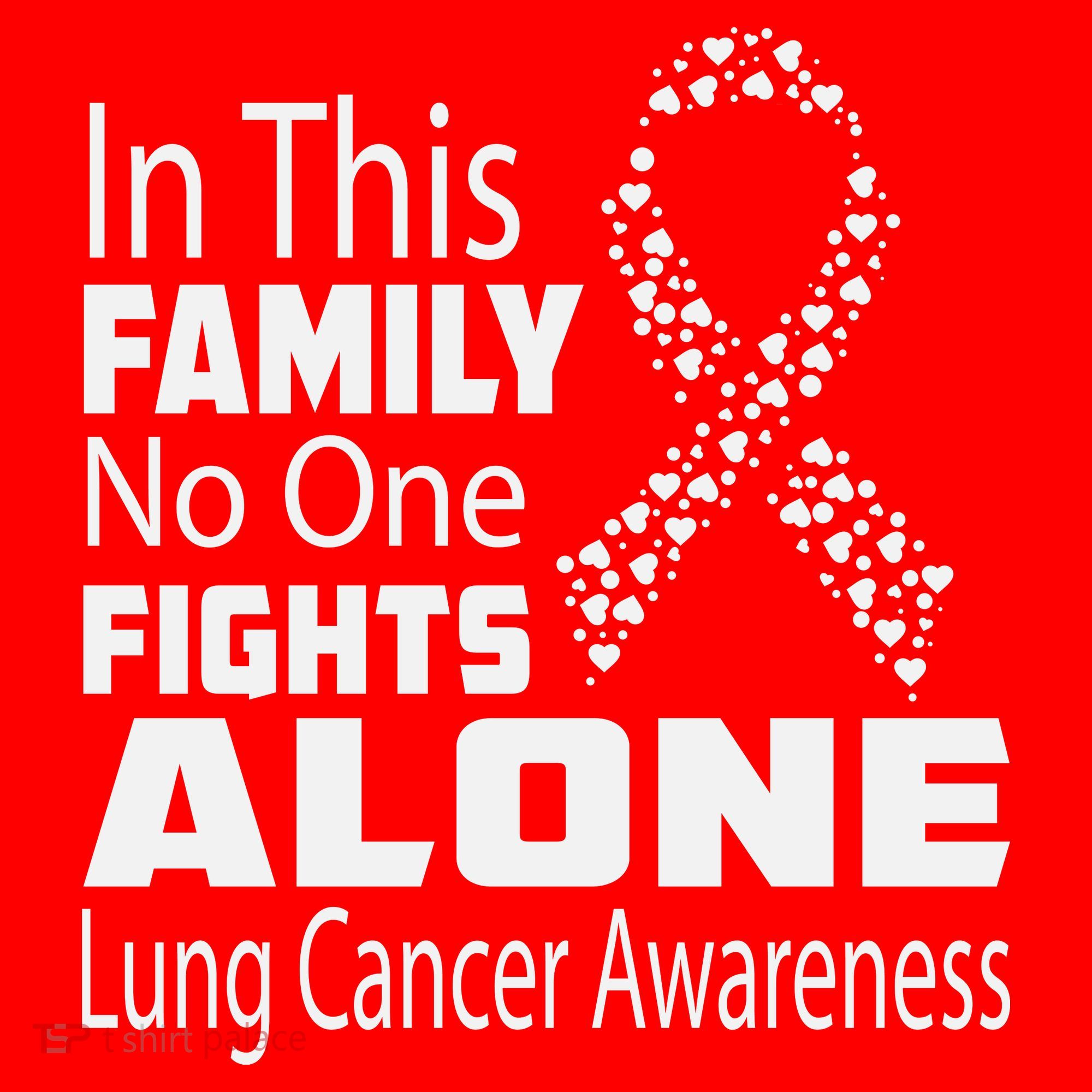 No One Fights Alone Lung Cancer Awareness Santa Hat