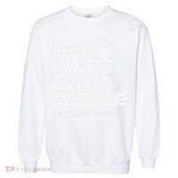 No One Fights Alone Lung Cancer Awareness Garment-Dyed Sweatshirt thumb 0