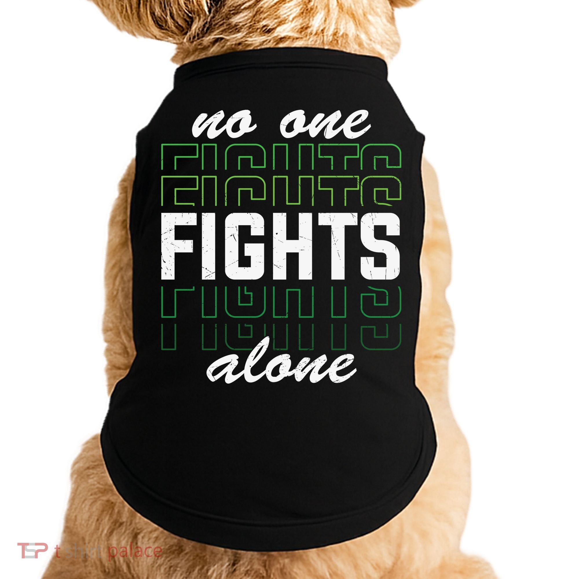 No One Fights Alone Mental Health Awareness Doggie Tank