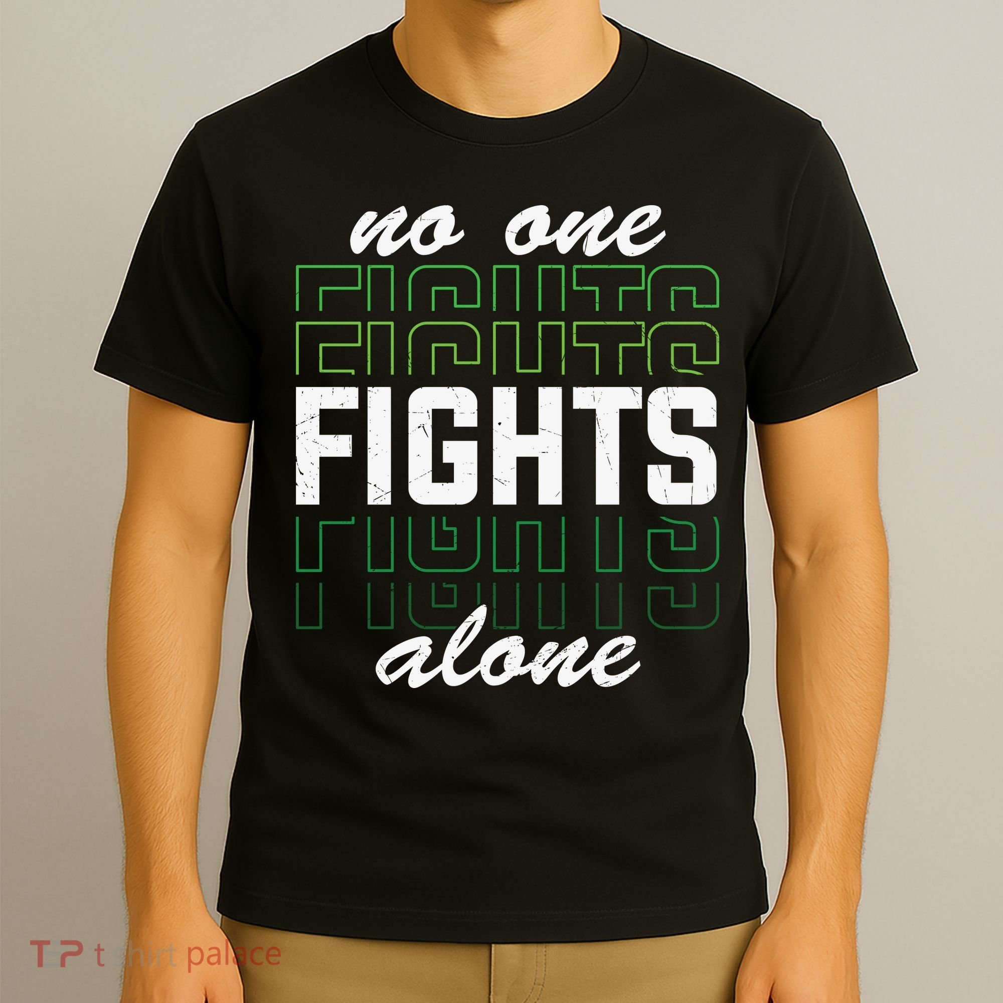 No One Fights Alone Mental Health Awareness T-Shirt