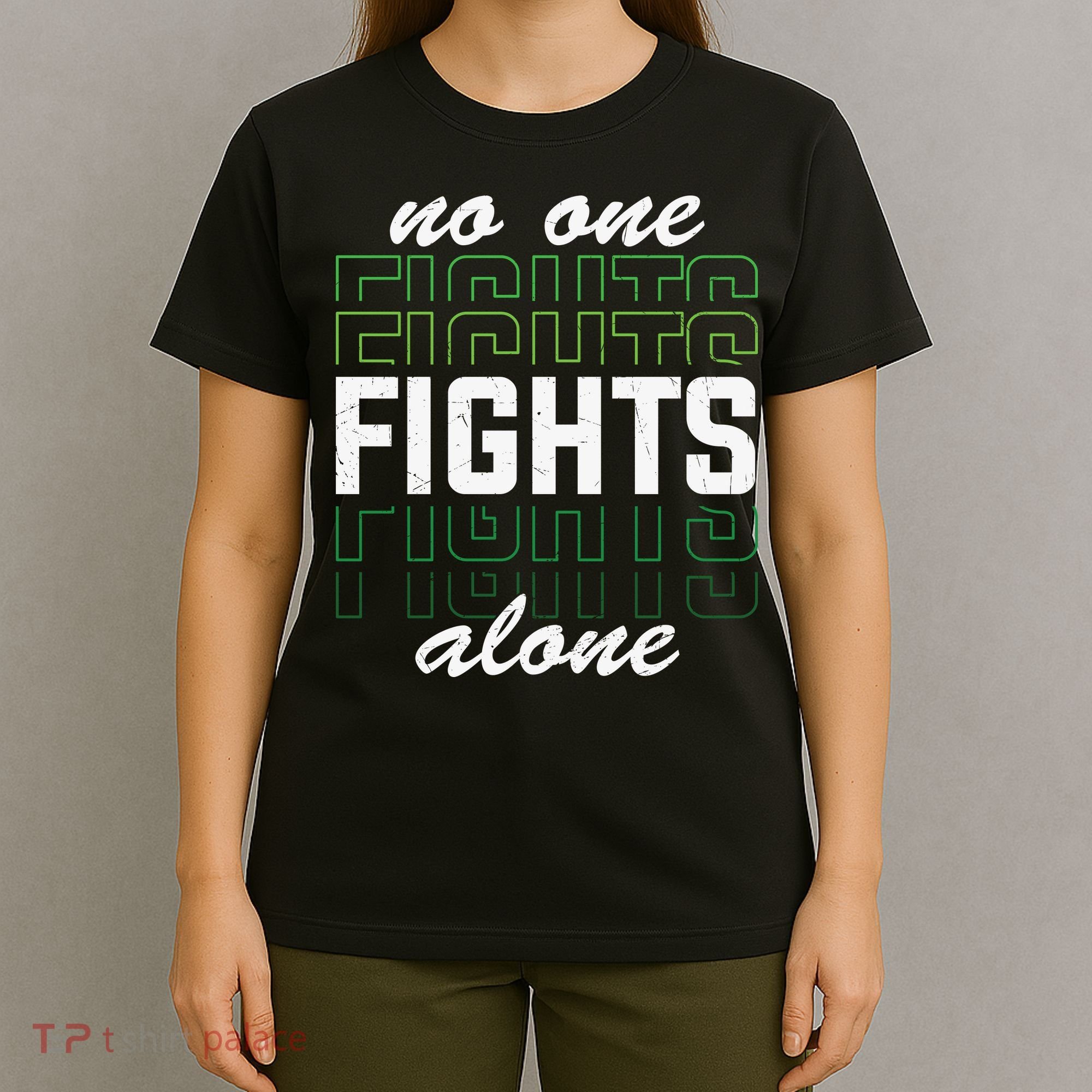 No One Fights Alone Mental Health Awareness T-Shirt