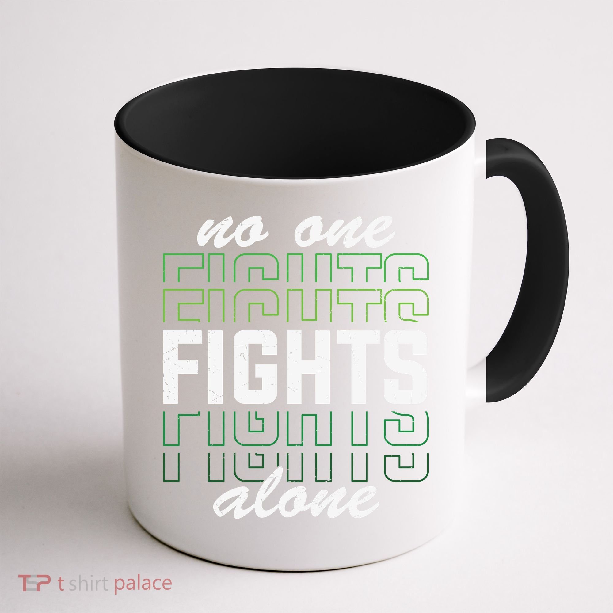 No One Fights Alone Mental Health Awareness Coffee Mug