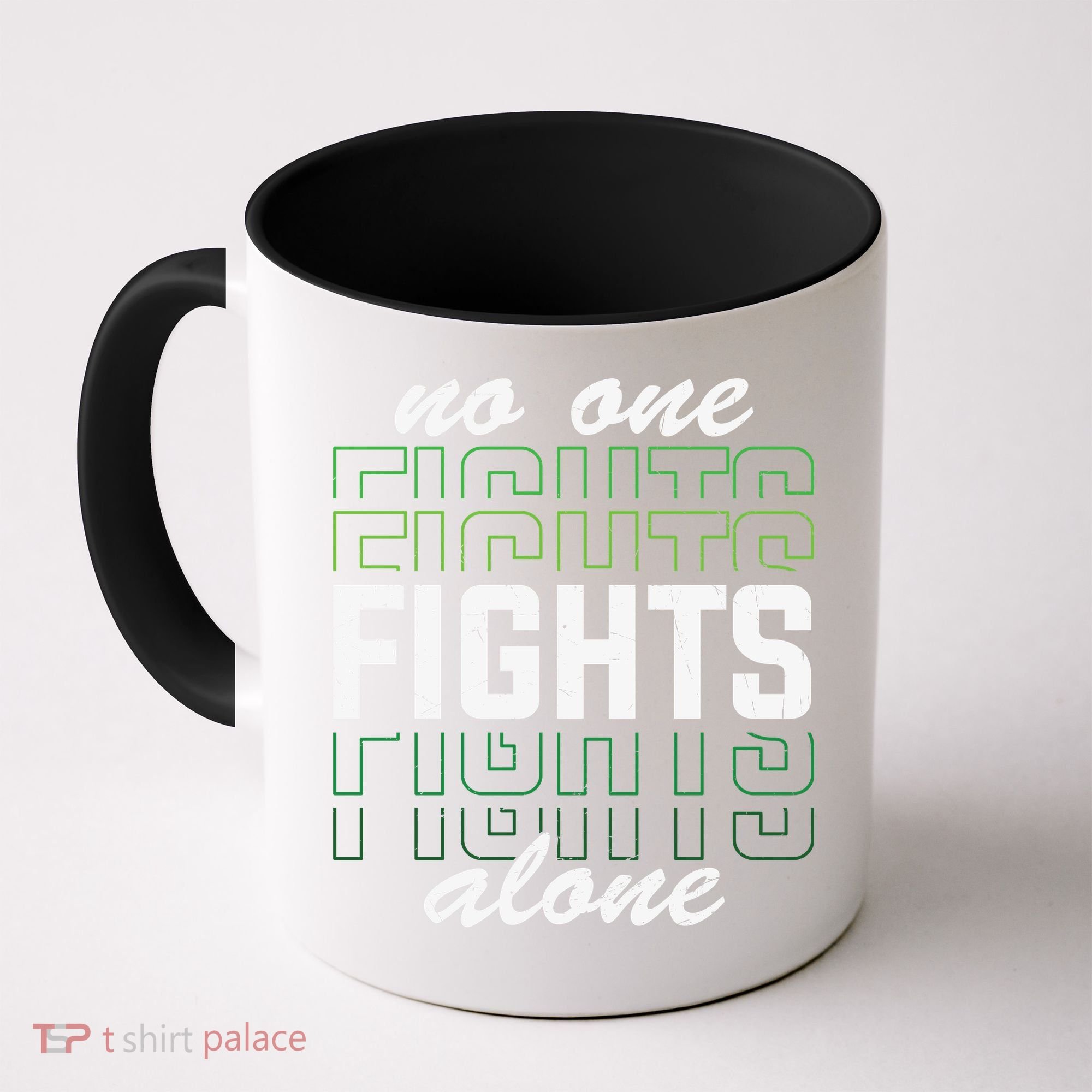 No One Fights Alone Mental Health Awareness Coffee Mug