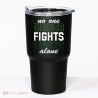 No One Fights Alone Mental Health Awareness Tumbler thumb 0