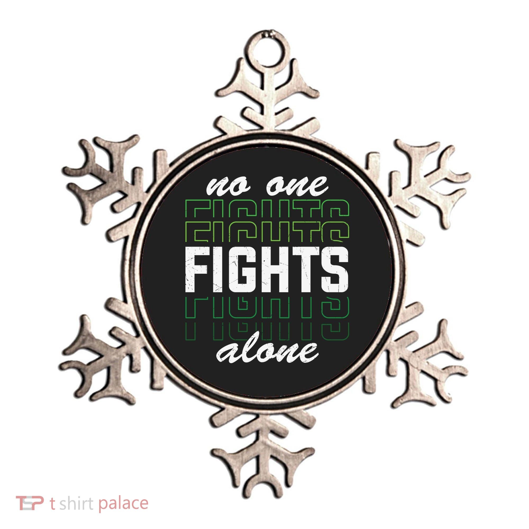 No One Fights Alone Mental Health Awareness Ornament