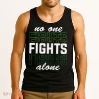 No One Fights Alone Mental Health Awareness Tank Top thumb 3