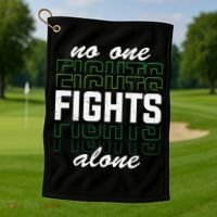 No One Fights Alone Mental Health Awareness Golf Towel thumb 1