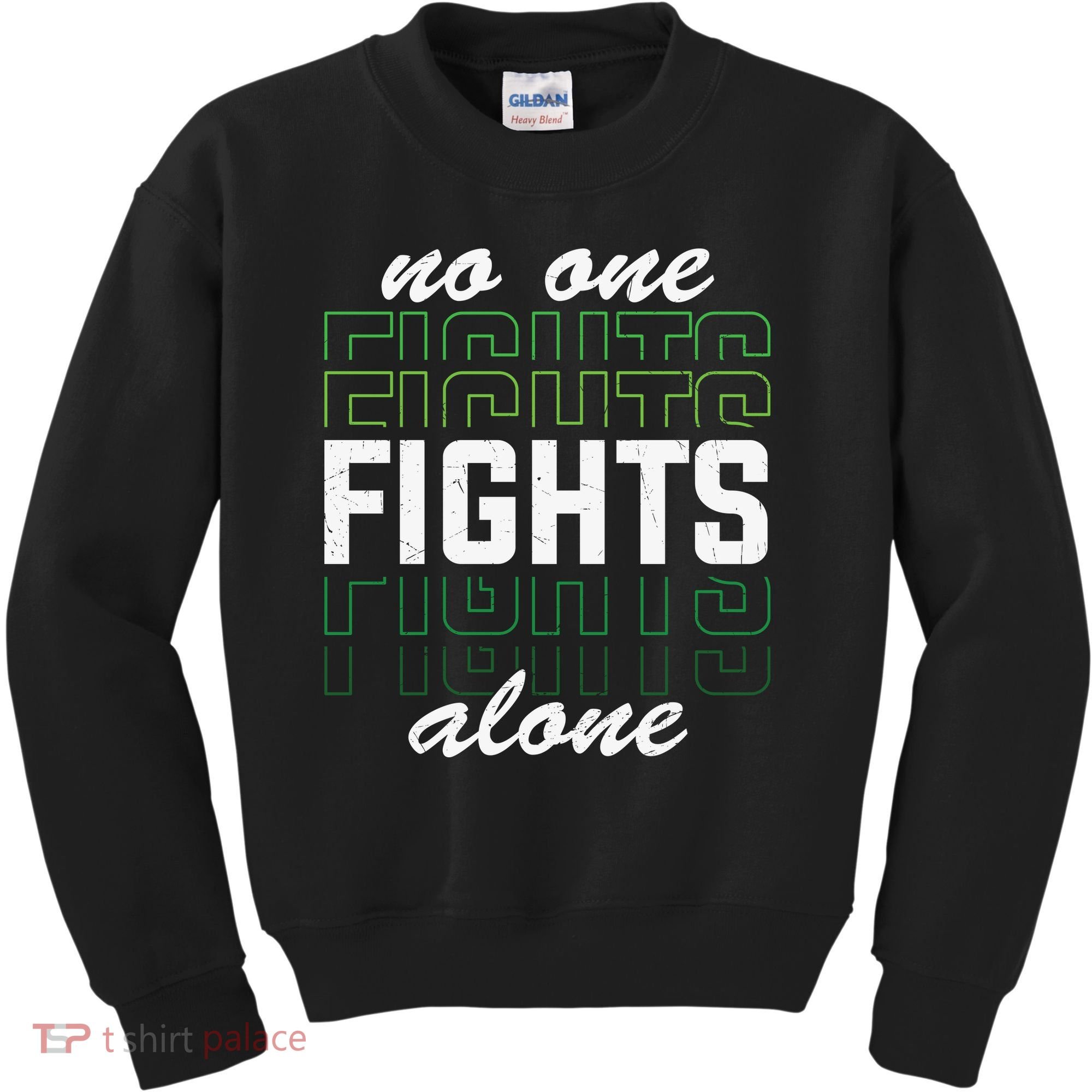 No One Fights Alone Mental Health Awareness Kids Sweatshirt