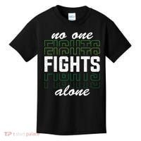 No One Fights Alone Mental Health Awareness Kids T-Shirt thumb 0